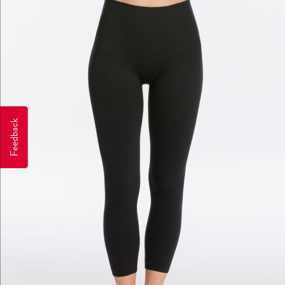 Spanx Cropped Black Leggings